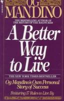 Cover of: A better way to live