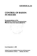 Control of radon in houses by National Council on Radiation Protection and Measurements