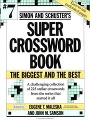 Cover of: Simon and Schuster Super Crossword Book #7