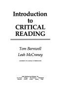 Cover of: Introduction to critical reading by Thomas Barnwell