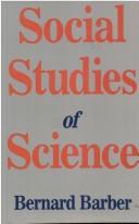 Cover of: Social studies of science