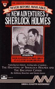 Cover of: The New Adventures of Sherlock Holmes - Volume 26: The Haunting of Sherlock Holmes & The Baconian Cipher