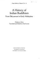 Cover of: A history of Indian Buddhism by Akira Hirakawa