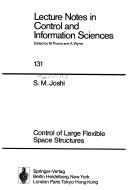 Cover of: Control of large flexible space structures