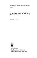 Cover of: Lithium and cell physiology