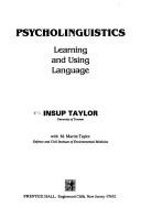 Psycholinguistics by Insup Taylor