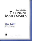 Cover of: Technical mathematics | Paul Calter