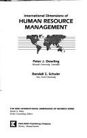 Cover of: International dimensions of human resource management by Peter Dowling