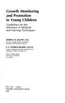 Cover of: Growth monitoring and promotion in young children by Derrick Brian Jelliffe