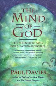 Cover of: The Mind of God: The Scientific Basis for a Rational World