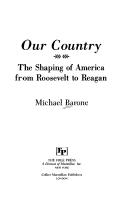 Cover of: Our country by Michael Barone