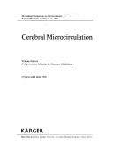 Cover of: Cerebral microcirculation