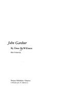 Cover of: John Gardner
