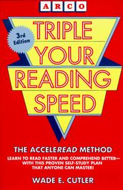Cover of: Triple Your Reading Speed 3E (Triple Your Reading Speed)