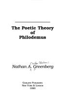 Cover of: The poetic theory of Philodemus