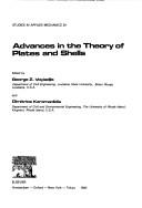 Cover of: Advances in the theory of plates and shells