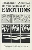 Cover of: Research agendas in the sociology of emotions