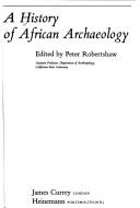 Cover of: A History of African archaeology