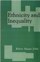 Cover of: Ethnicity and inequality