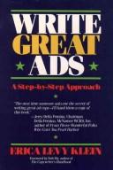 Cover of: Write great ads by Erica Levy Klein