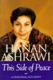 Cover of: This Side of Peace by Hanan Ashrawi