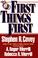 Cover of: First things first