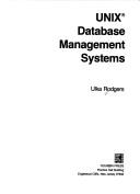 Cover of: UNIX database management systems