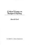 Cover of: Critical essays on Rudyard Kipling