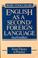 Cover of: English as a second/foreign language