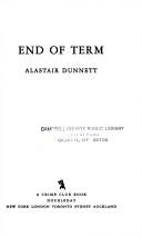 Cover of: End of term