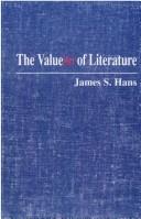 Cover of: The value(s) of literature