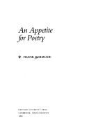 Cover of: An appetite for poetry