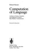 Cover of: Computation of language by Roland R. Hausser