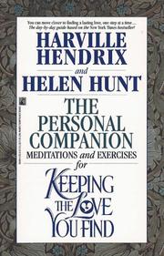 Cover of: The personal companion by Harville Hendrix