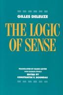 Cover of: The logic of sense by Gilles Deleuze