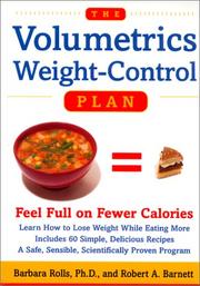 Cover of: The Volumetrics Weight-Control Plan: Feel Full on Fewer Calories