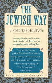 Cover of: The Jewish way: living the holidays