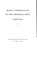 Cover of: Rural communities in the medieval West