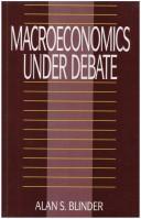Cover of: Macroeconomics under debate