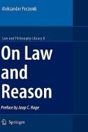 Cover of: On law and reason