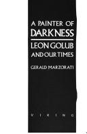 A painter of darkness by Gerald Marzorati