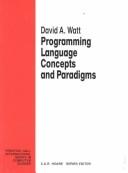 Cover of: Programming language concepts and paradigms