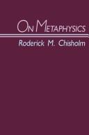 Cover of: On metaphysics