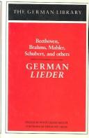 Cover of: German lieder
