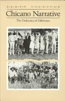 Cover of: Chicano narrative: the dialects of difference