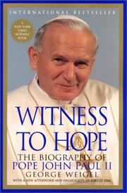 Cover of: Witness to Hope: The Biography of Pope John Paul II