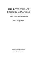 Cover of: The potential of modern discourse: Musil, Peirce, and perturbation