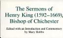 Cover of: The sermons of Henry King (1592-1669), Bishop of Chichester