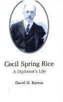 Cover of: Cecil Spring Rice by David Henry Burton