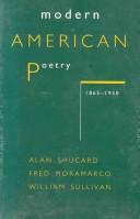 Cover of: Modern American poetry, 1865-1950 by Alan Shucard